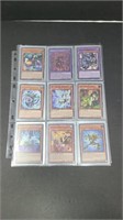 2 SHEETS OF YU-GI-OH CARDS