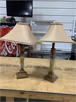 2 lamps 28in tall