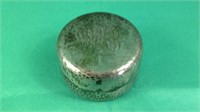 Large sterling silver storage container