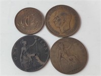 Vintage Pennies & Half Pennies