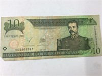 Dominican Rep 10 Pesos 2008