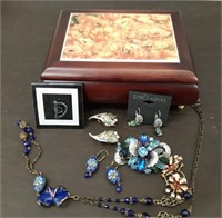 Music Jewelry Box with Costume Jewelry