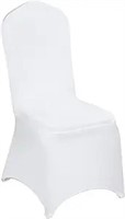 Vevor 100 Pcs White Chair Covers Polyester