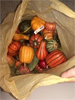 (2) Bags of Fall Pumpkins & Gords