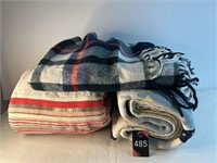 Wool Car Blanket & Misc Blankets
