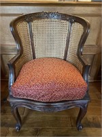 Double Cane Back Arm Chair