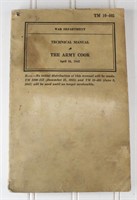 1942 War Department Tech Manual for Army Cook