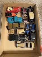 BOX OF CAR MODELS