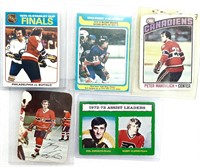 Cartes de hockey 1976 et +, MAHOVLICH, BOSSY, etc.