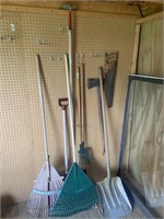 Group of garden tools