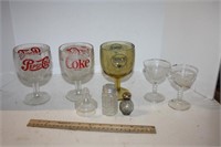 Pepsi, Coca Cola, & Busch Glasses & Misc.