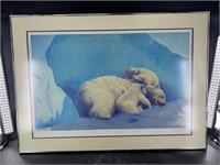 Fred Machetanz signed and numbered stone litho "Wh