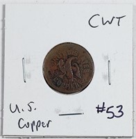 Civil War Token  United States Copper