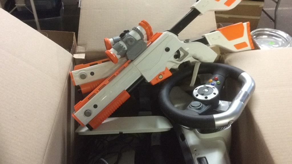 BX W/ EXTRA GAMING CONTROLLERS & GUNS