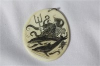 A Scrimshaw Pendant