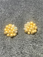 Vintage Costume Clip on Earrings