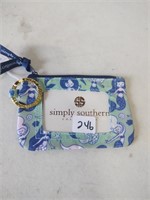 New Simply Southern coin purse keychain