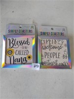 New Simply Southern coasters 1 in each box