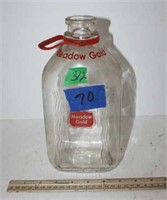 Meadow Gold Glass Milk Jug