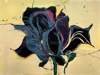 Sally Anderson “ Blue Rose” S/n Lithograph