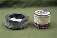 Nylon Rope Approx 3/8"x150FT & 8-Gauge Wire