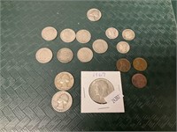 9164 Kennedy Half Dollar, Silver Quarters, Coins.