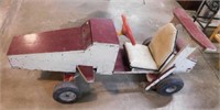 Handmade soap box derby car, 58" long