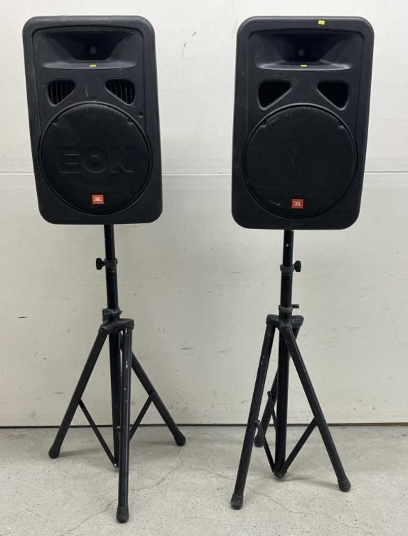 JBL EON1500 2-Way Speakers & Stands