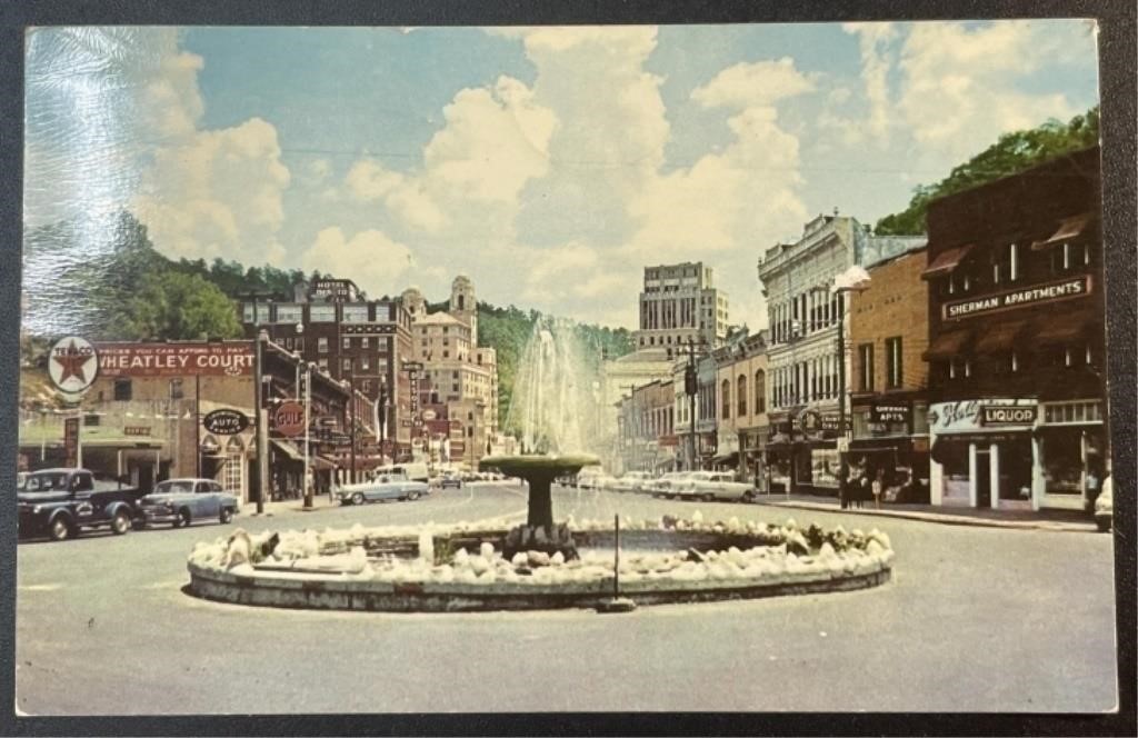 Vintage Crystal Fountain RPPC Stamped Postcard