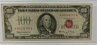 1966 One Hundred Red Seal Note