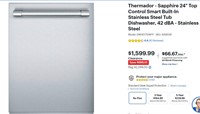 Thermador 24"Top Control Smart Built-In Dishwasher