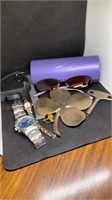 Group of watches, nice Rx sunglasses, and more