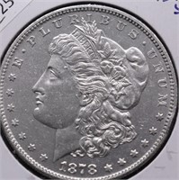 1878 S MORGAN DOLLAR AU