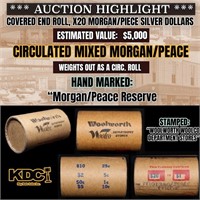 *EXCLUSIVE* x20 Morgan Covered End Roll! Marked "M