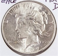 Coin 1927-D Peace Silver Dollar Uncirculated