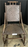 Early Handmade Child’s Rocking Chair.