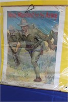 Authentic WWI Army Recruitment Poster (1914)