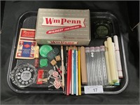 Wm Penn Cigar Box, Ashtrays, Cigar Tubes,