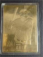 1996 BABE RUTH New York Yankees 22k GOLD PLATED