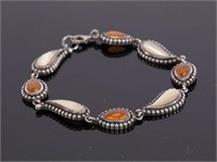 STERLING SILVER & Semiprecious Gemstone Bracelet