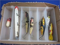 Vintage Fishing Lures -Some w/Glass Eyes +