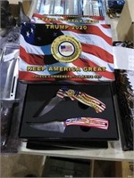 Trump 2 piece commemerative knife set.