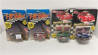 Pit Row, NASCAR cars in packages