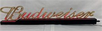 BUDWEISER LIGHT UP STAND  6" X 29"