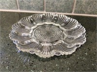 Deviled Egg Dish with Scalloped Edge