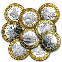 .999 Fine Silver $10/$20 Gaming Token