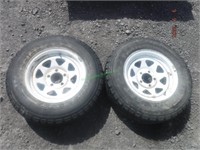 Trailer Wheels w/ Tires 195/75R14 ** Bid X 2**