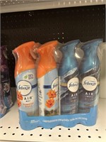 Febreze air mist 4 cans