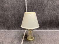 White and Gold Toned Lamp