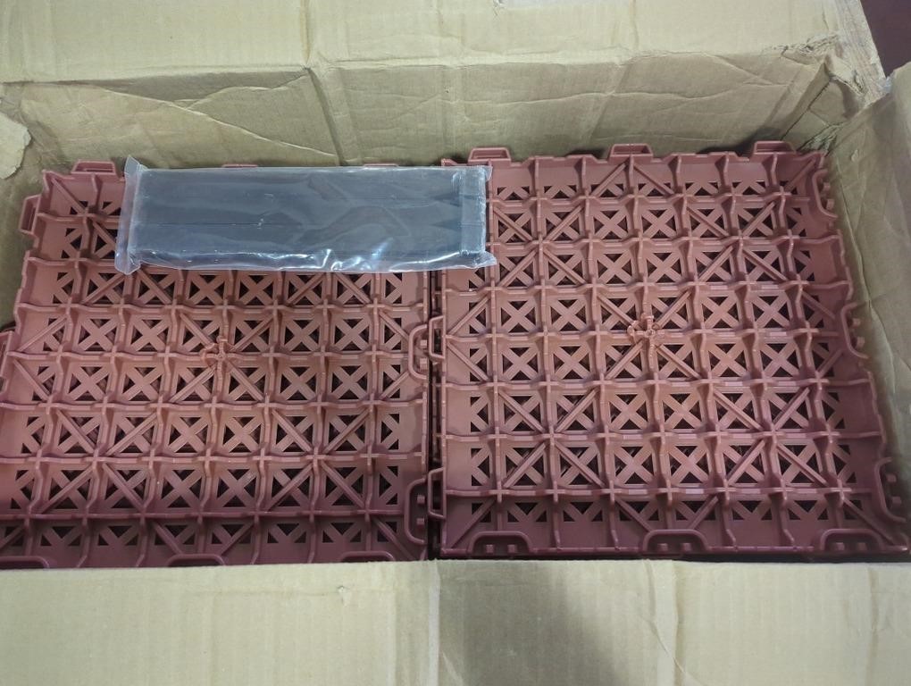14 Pcs of Perforated Terracotta + Stakes 1ft x